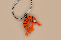 Handmade Beaded Shrimp Necklace – Artisan Ocean Inspired Jewelry