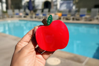 Red Apple Hair Clip – Statement Acrylic Hair Accessory for Women