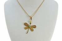 Gold Dragonfly Jewelry Set with Raw Emerald (Murralla) or Raw Diamond – Handmade Filigree Set