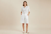 White Eyelet Two-Piece Set – Elegant Summer Outfit for Women