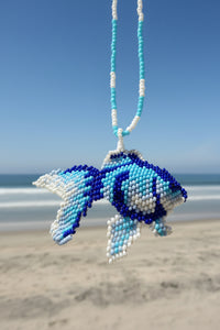 Handmade Beaded Fish Necklace