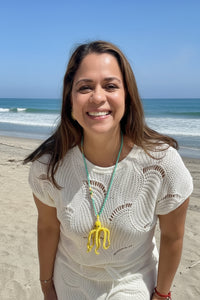 Handmade Beaded Octopus Necklace – Artisan Statement Jewelry