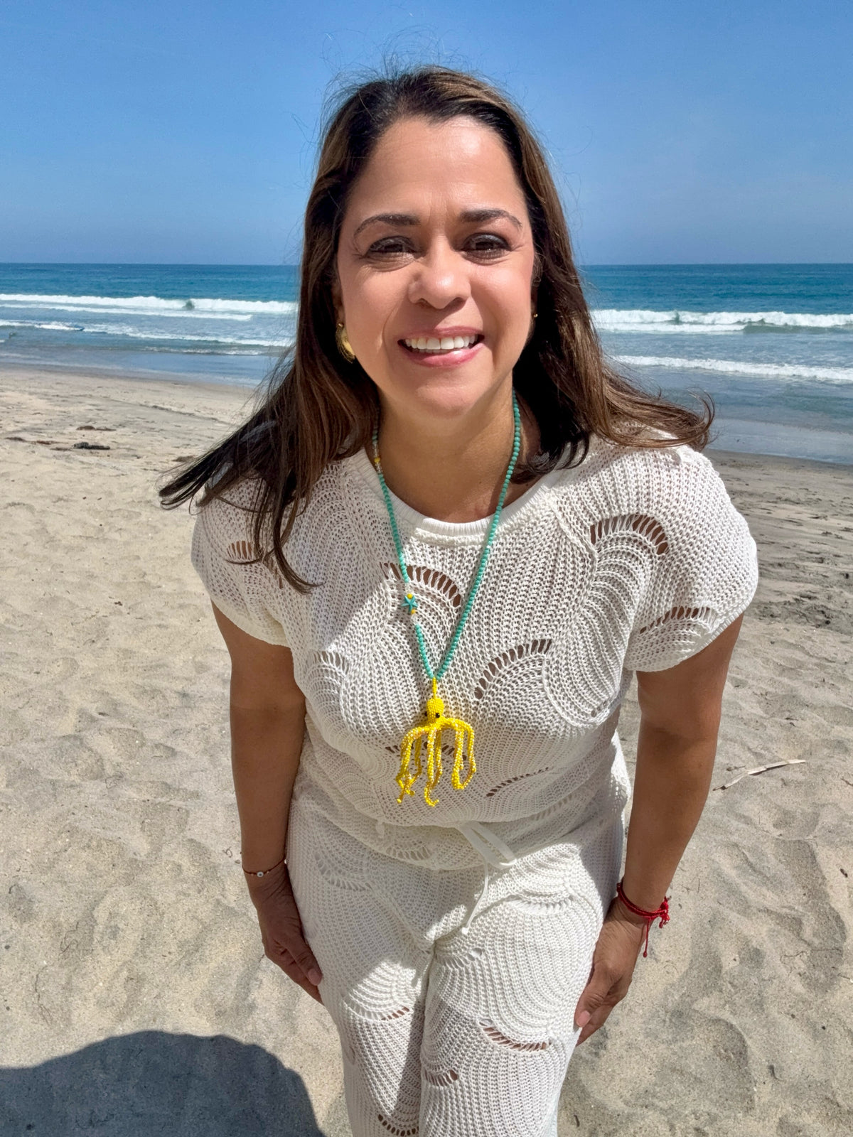 Handmade Beaded Octopus Necklace – Artisan Statement Jewelry