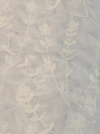 Ivory Textured Knit Blouse | Elegant Floral Detail Women’s Top